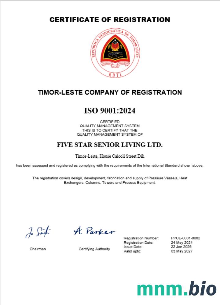 Timor-Leste Business registration vcertyfikat Word i szablon PDF